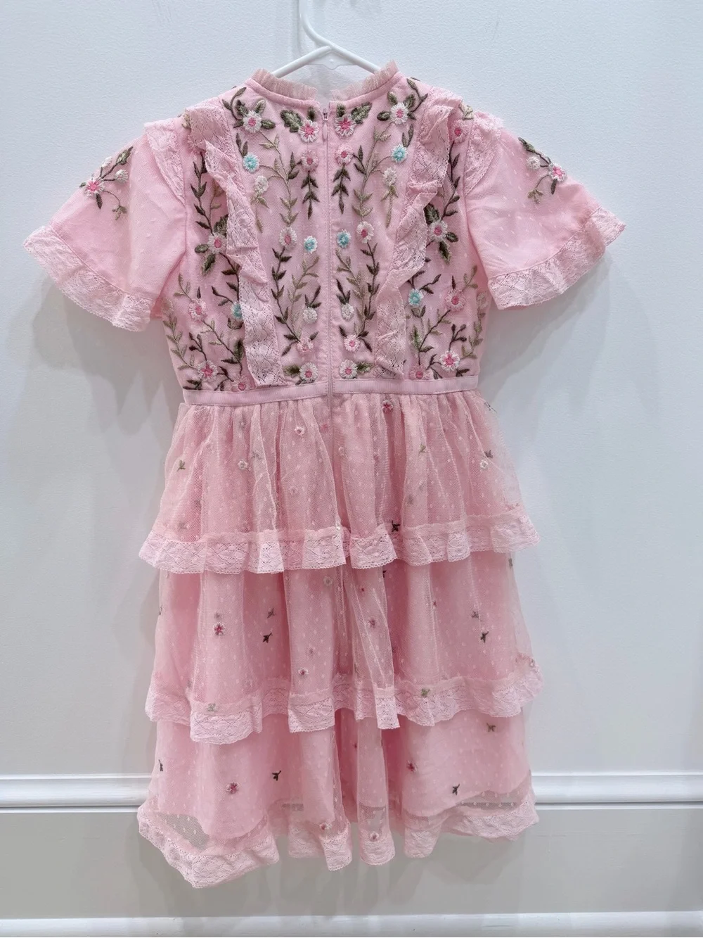 Ivy City Co. Girls' Dress Bundle Sz 6-7T Pink Embroidered, Lace & Cloud Nine